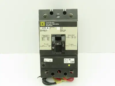 Square D AL250KA Circuit Breaker Grey Face 225A 2P 600V Adjustable KAL262251371
