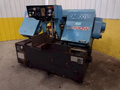 16" X 16" AMADA MODEL #HFA-400W AUTOMATIC HORIZONTAL BANDSAW: STOCK #15398