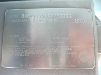 USED Micro Motion R050S113NCAAEZZZZ