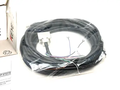 USED KEYENCE CONTROL CABLE NFPA79 COMPATIBLE, WITH D-SUB 9-PIN, 10M LENGTH