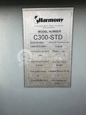 USED HARMONY TWO (2) C-300-STD STATIONARY COMPACTORS