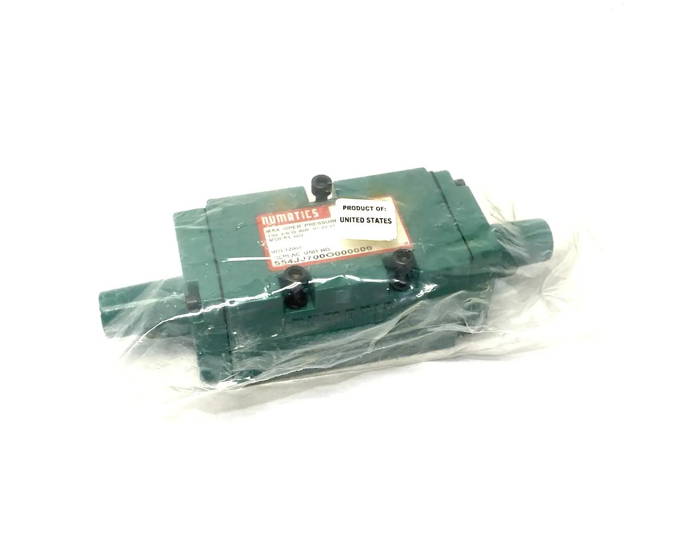 NEW NUMATICS REMOTE PILOT AIR CONTROL VALVE, 4-WAY, 2-POSITION