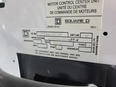 USED SQUARE D MODEL 6