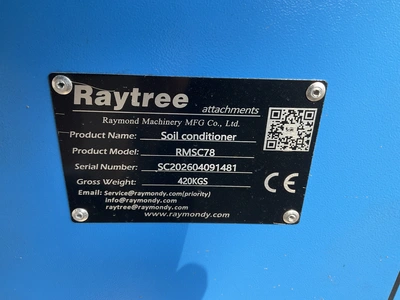 Used RAYTREE RMSC78 SOIL CONDITIONER SKID STEER ATTACHMENT Soil Prep System Michigan US | Miedema Asset Management Group #1477123