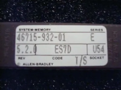 Lot of 3 Allen Bradley Memory Modules 46715-932-01 917 Used