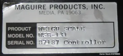 Used MAGUIRE WSB-131 Mixers Illinois US | Aaron Equipment #86492