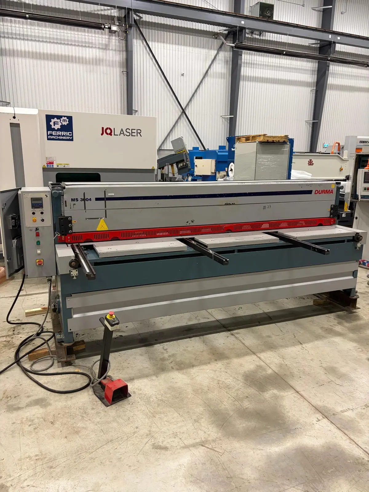 Used DURMA MS 3004 Sheet Metal Shears Ontario CA | FERRIC Machinery, Inc. #1310375