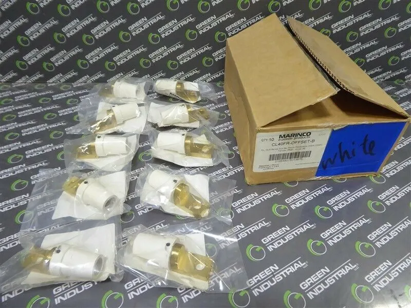 Box of 10 Marinco CL40FR-OFFSET-B Bus Bar Mount Female Receptacles White New NIB