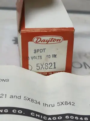 New | in-Stock DAYTON 5X821 3PDT Miscellaneous Equipment (Electrical & Power) | Surplus Asset Holdings #1191495