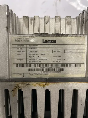 Lenze GKR06-2M VAK 100C32 Gearmotor with 8200 Motec 13436738 Inverter 3PH