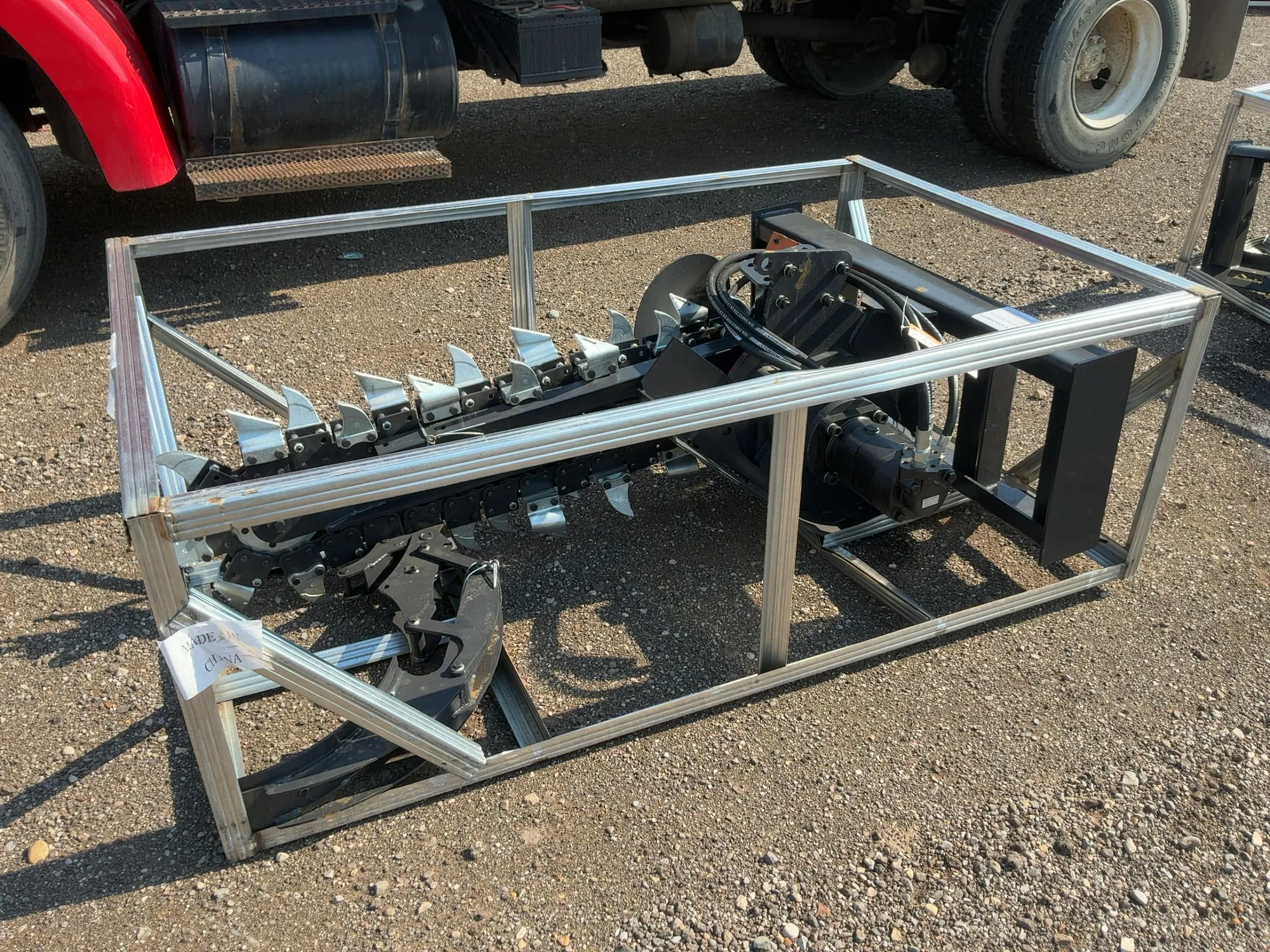 New JCT Trencher Skid Steer Attachment, Universal Quick Attach, Approx. 36” Trench Depth and 8” Tren...
