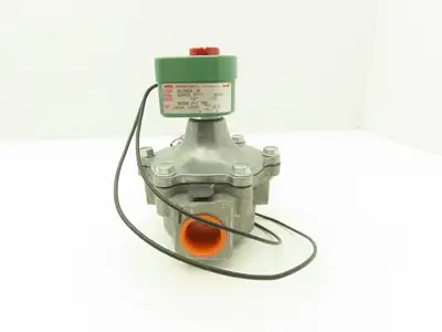 Asco Redhat 8215B50VM Solenoid Valve 2 Way Vacuum 10-3 NC 110/120VAC 1"NPT