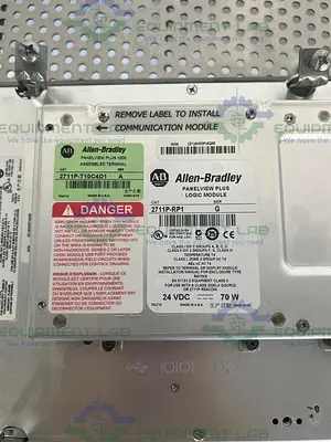 USED ALLEN BRADLEY 2711P-RDT10C PANELVIEW PLUS 1000 W/ ALLEN BRADLEY 2711P-RP1 MODULE