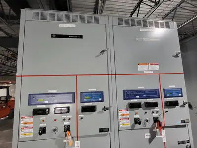25kV 1200A 3ph Switchgear Unit w/ (2) Power Vac Breaker VB1 27.0-16-0
