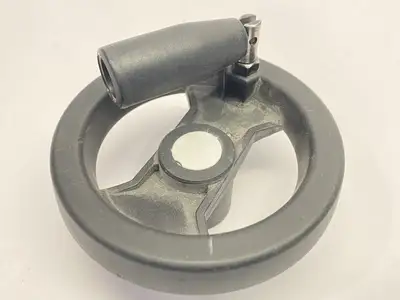 Used RS PRO BLACK TECHNOPOLYMER HAND WHEEL 100MM DIAMETER LOT OF 2 Misc Industrial Equipment | Maverick Industrial Sales #1100134