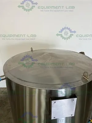 USED METAL FABRICATION 290 GALLON JACKETED GLYCOL RESERVOIR  VESSEL