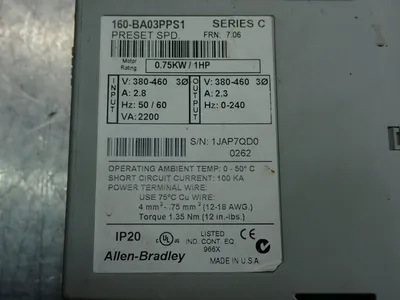 USED ALLEN BRADLEY 160BA03PPS1