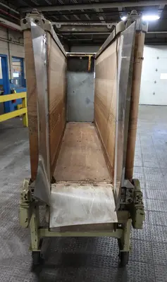 SPC8070  Conveyor Force Feeder belt conveyor CS, 35" h x 89" l x 15" between belts