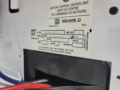 USED SQUARE D MODEL 6
