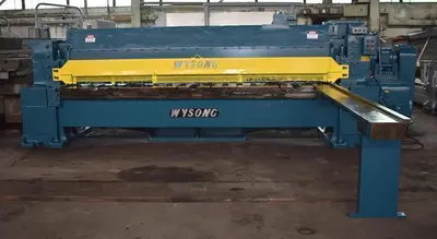 12' x 3/8" WYSONG MODEL 1238 MECHANICAL POWER SQUARING SHEAR