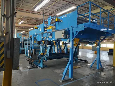 Used BW PAPERSYSTEMS / MARQUIP UNWIND & D2 SPLICER Corrugating Line Roll Stands Pennsylvania US | Global Equipment International, LLC #1351941