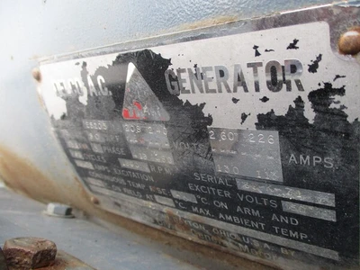 A.C. Delco, Diesel Generator, 75 KVA 3 PHASE, 240/480 Volts