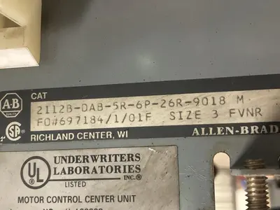 USED ALLEN-BRADLEY 2112B