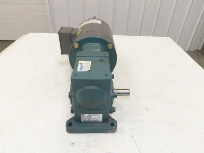 Dodge Baldor 17Q15R56 Gear Motor 15:1 Reducer 117 RPM 0.75Hp 230/460V 3PH LH 56C