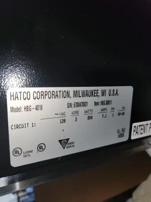 NEW Hatco HBG-4818