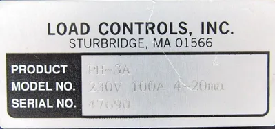 NEW LOAD CONTROLS PH-3A POWER CELL TRANSDUCER PH3A
