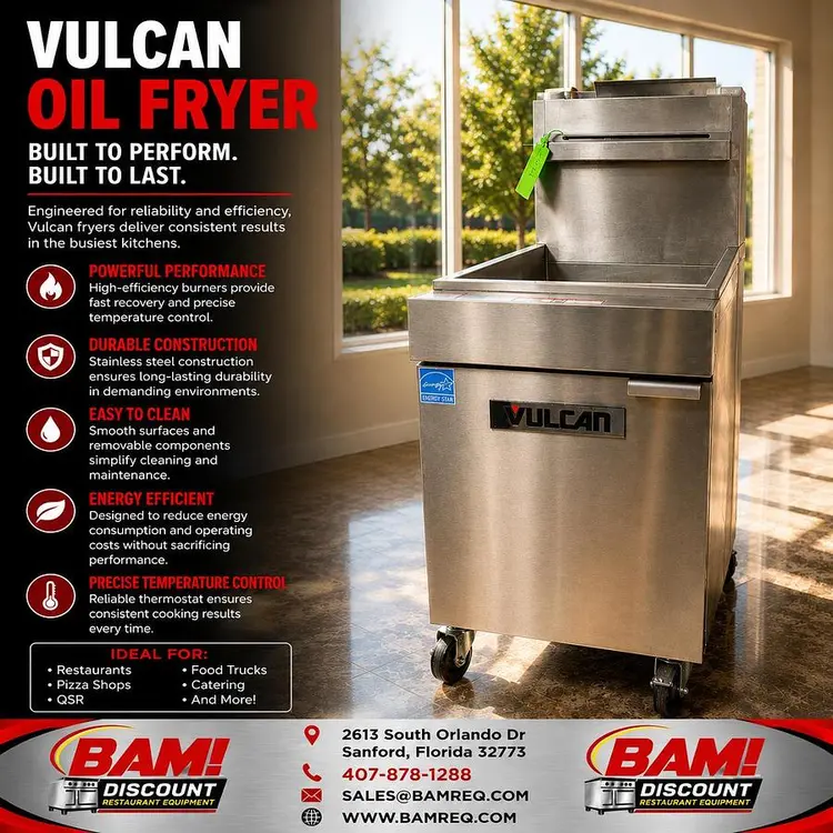 Used VULCAN 1VEG50M-1 Cookers / Coolers / Fryers Florida US | BAM Discount Restaurant Equipment #1335792