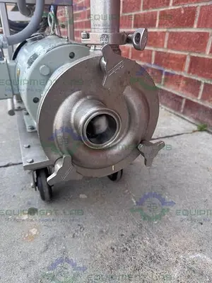 USED FRISTAM FZX2150 CENTRIFUGAL PUMP SKID W/ BALDOR RELIANCE 7.5 HP MOTOR 208/460V