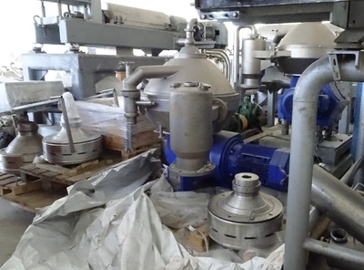 (2) Alfa-Laval AFPX 810 XGV-74CG fat separators, 316SS.