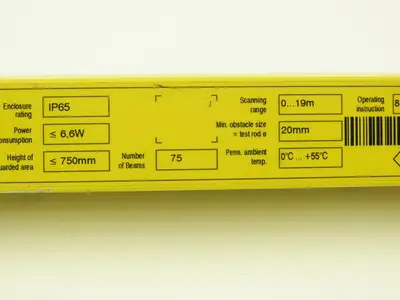 Sick C 2000 Safety Light Curtain Sensor Transmitter 750mm Has Crack In Lens