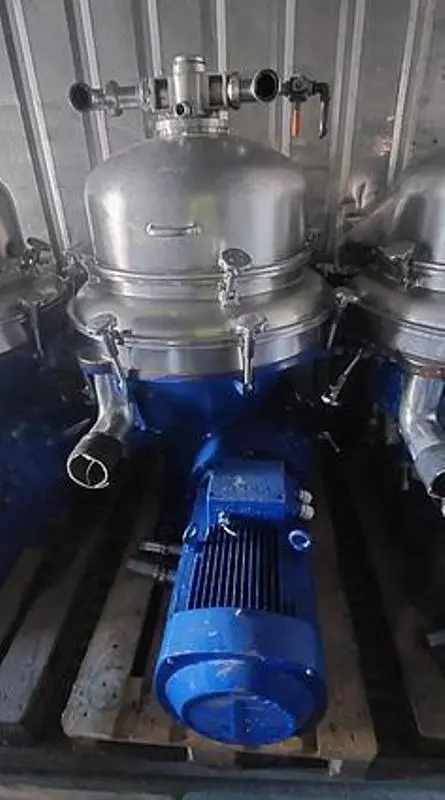 Alfa-Laval AFPX 213 XGP-74 stickwater concentrator, 316SS.