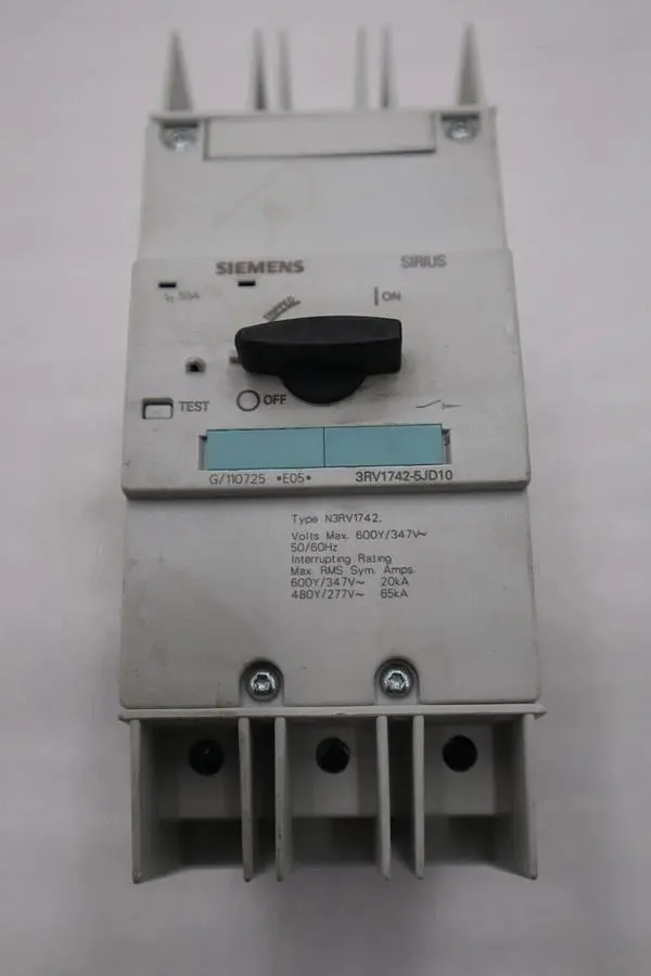 SIEMENS SIRIUS 3RV1742-5JD10 CAT.A 50/60Hz IEC/EN 60947-2 CIRCUIT BREAKER #5428