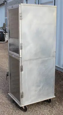 Lockwood CA72-RR18-CDD-R Dutch Door Display Cabinet, 18 Pan Capacity
