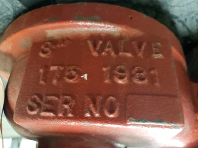 3” – 175 Viking D-5 Deluge Valve, Sprinkler, Cast Iron, 8” Body