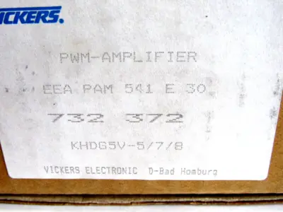 NEW VICKERS EEA-PAM-541-E-30 POWER AMPLIFIER EEAPAM541E30