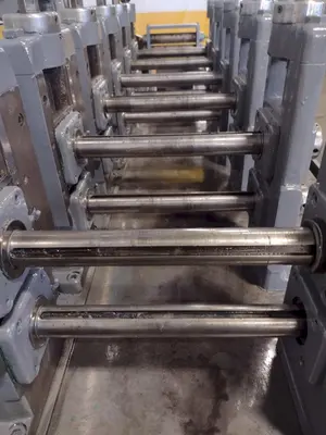 6  STAND x 1.5'  YODER MODEL M1-1/2 ROLLFORMER WITH 12" ROLL SPACE: STOCK #17190