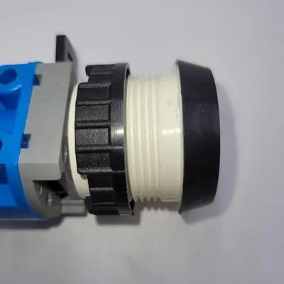 Used FESTO FESTO SV-3-M5 MECHANICAL VALVE, 3 PORT & T-22-SW PUSHBUTTON ACTUATOR, BLACK/RED/YELLOW Pump & Valve Parts | ND Industrial Surplus #1216547