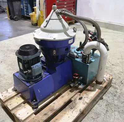 Alfa-Laval P-615 fuel/lube oil purifier, 316SS.