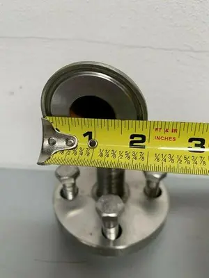 Stainless Steel 4 1/2" Flange w/ 1" Sanitary Fitting