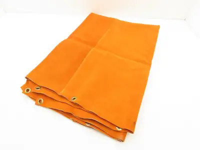 Cowhide Leather Welding Blanket Screen Curtain w/Eyelets 66" x 48"