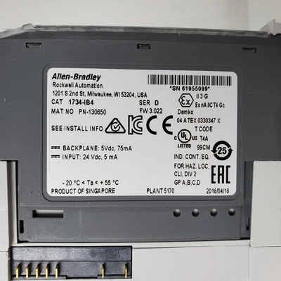 Used Allen-Bradley 1734-IB4 PLC Input & Output California US | American Industrial Supply Co. #1376980