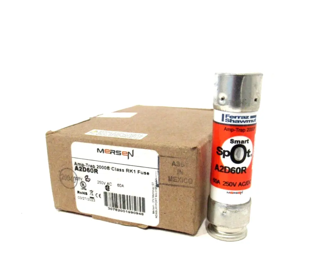 BOX OF 8 NEW MERSEN FERRAZ SHAWMUT A2D60R FUSES