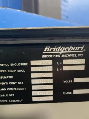 Bridgeport 58” X 11” CNC Vertical Mill