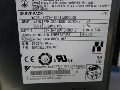 NEW YASKAWA ELECTRIC SGDV1R9D11A002000
