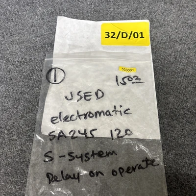 Used Electromatic SA-245-120 Relays & Switches California US | Davliegogo LLC #1706492