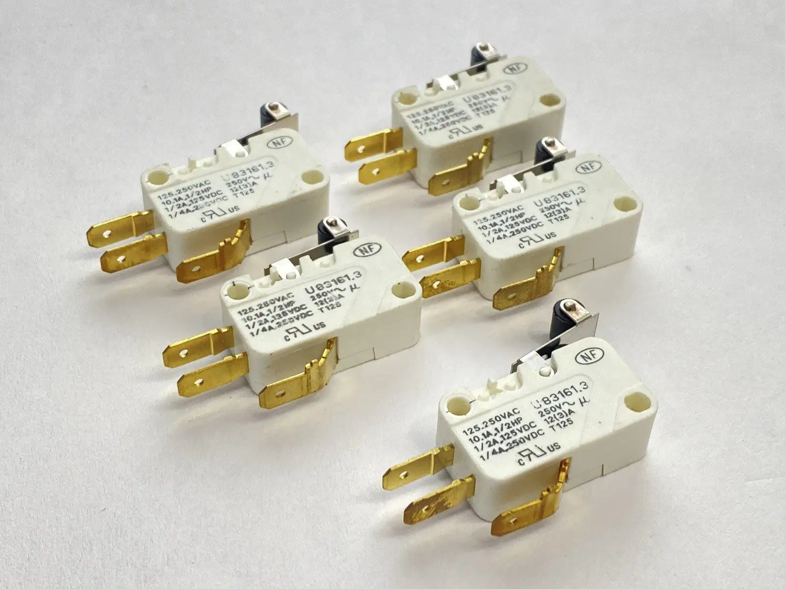 Used Crouzet Miniature Snap-Action Microswitch 1/2HP 125/250VAC LOT OF 5 Relays & Switches Michigan US | Maverick Industrial Sales #1395459